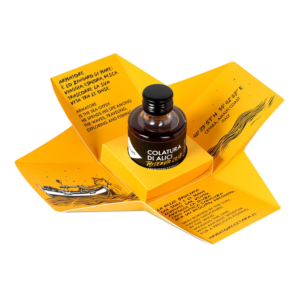 Colatura di alici, Ansjovis-extract, 50ml - Armatore Colatura di alici, Ansjovis-extract, 50ml - Armatore