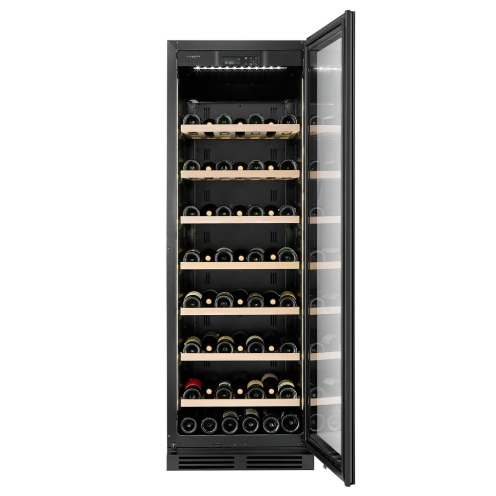 Wijnkoelkast Designline 180, Enkele zone, Zwart - Vigneron