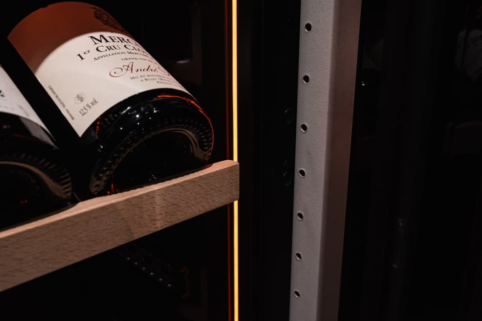 Wijnkoelkast Designline 60, Dubbele zone, Zwart - Vigneron