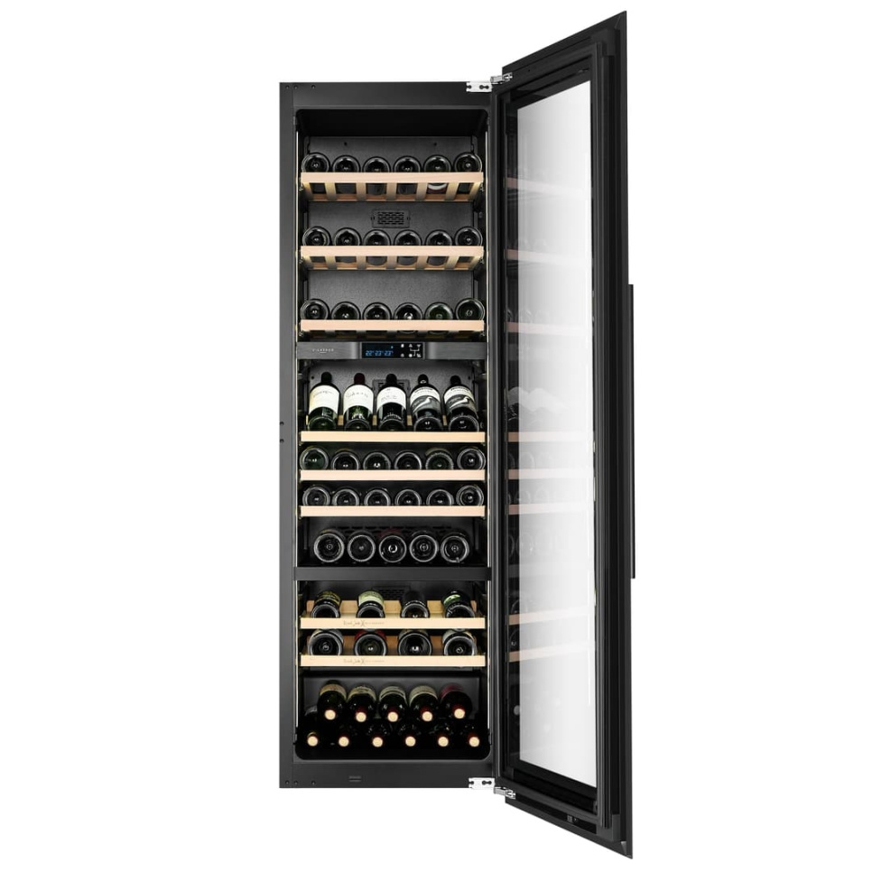 Wijnkoelkast Kitchen Built-in 180, Drie zones, Zwart - Vigneron