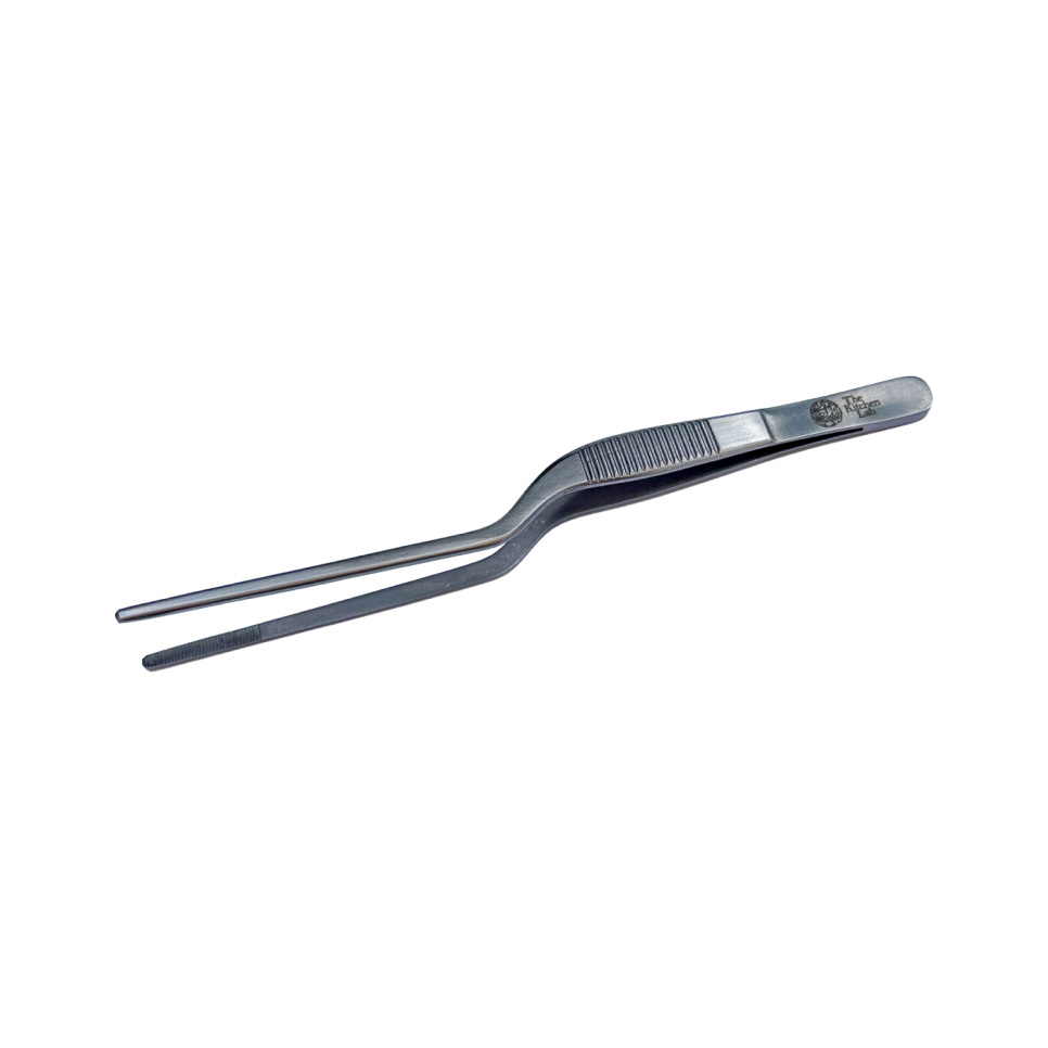 Pincet, offset, 20cm, zilver - The Kitchen Lab Pincet, offset, 20cm, zilver - The Kitchen Lab