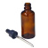 Bruin druppelflesje met glazen pipet, 50 ml Bruin druppelflesje met glazen pipet, 50 ml