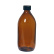 Bruin glazen flesje met schroefdop, 500 ml Bruin glazen flesje met schroefdop, 500 ml