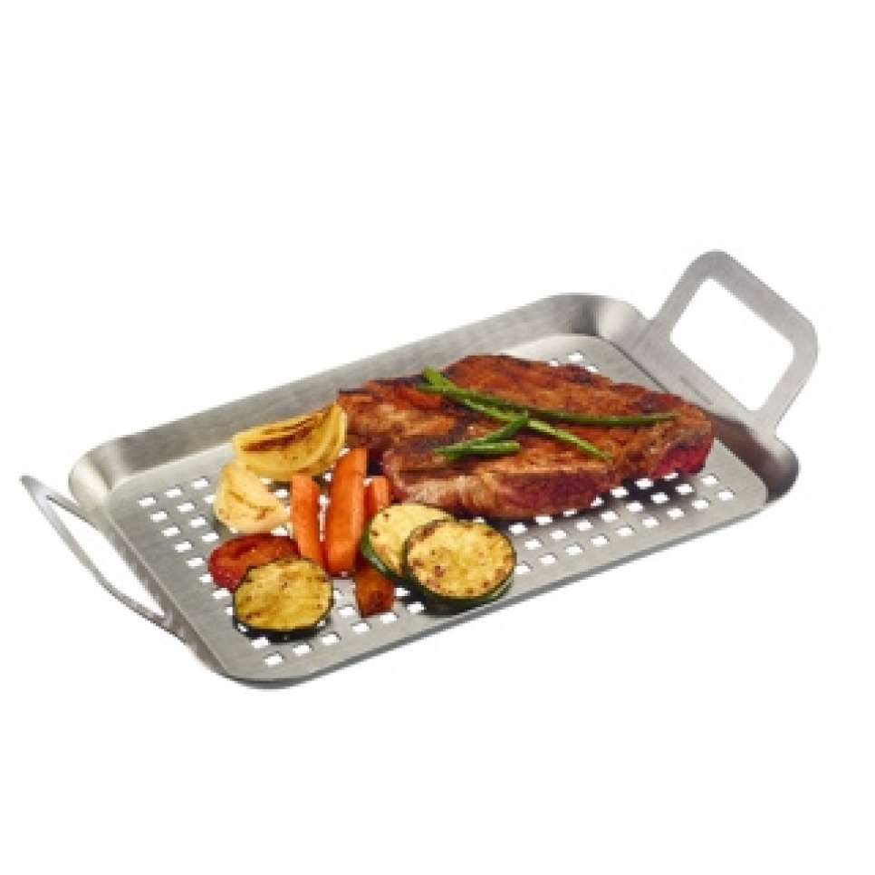 Geperforeerde roestvrijstalen grillplaat, 34 x 19 cm - Westmark Geperforeerde roestvrijstalen grillplaat, 34 x 19 cm - Westmark