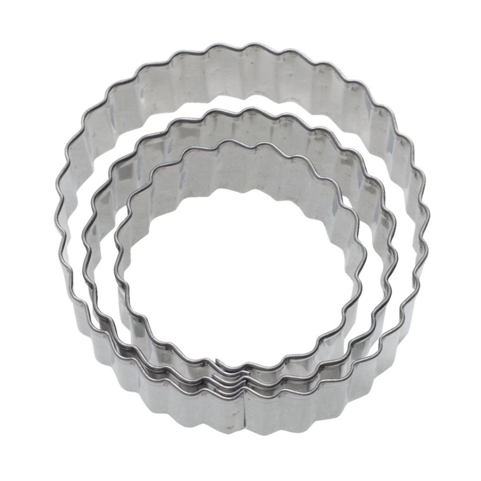 Peperkoekvorm, Rond gegolfd, 4, 5 en 6 cm, 3-pak - Westmark in de groep Bakken / Bakgerei / Snijders & bakringen bij The Kitchen Lab (2190-32193)