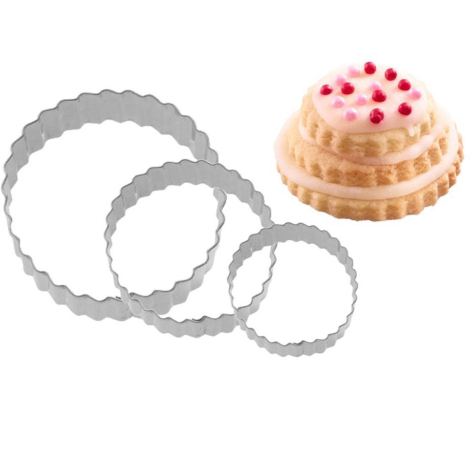 Peperkoekvorm, Rond gegolfd, 4, 5 en 6 cm, 3-pak - Westmark Peperkoekvorm, Rond gegolfd, 4, 5 en 6 cm, 3-pak - Westmark