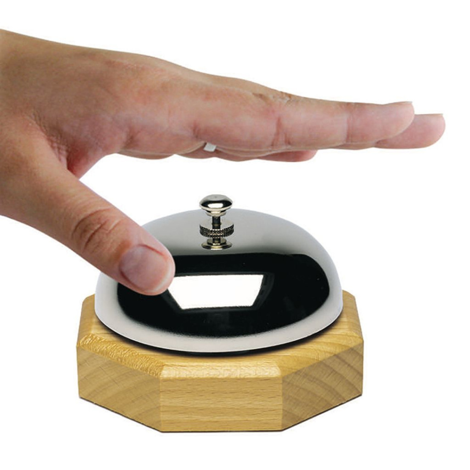 Bel met houten voet - Westmark Bel met houten voet - Westmark