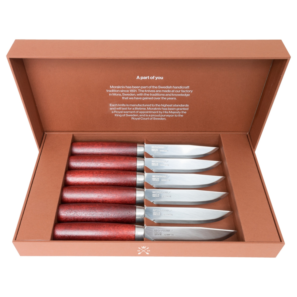 Steakmes in geschenkverpakking, 6 stuks, Classic - Morakniv Steakmes in geschenkverpakking, 6 stuks, Classic - Morakniv