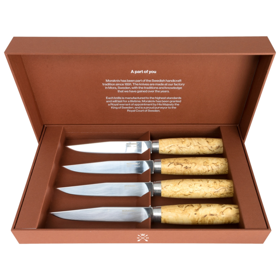 Koksmes in geschenkverpakking, 4 stuks, Masur - Morakniv