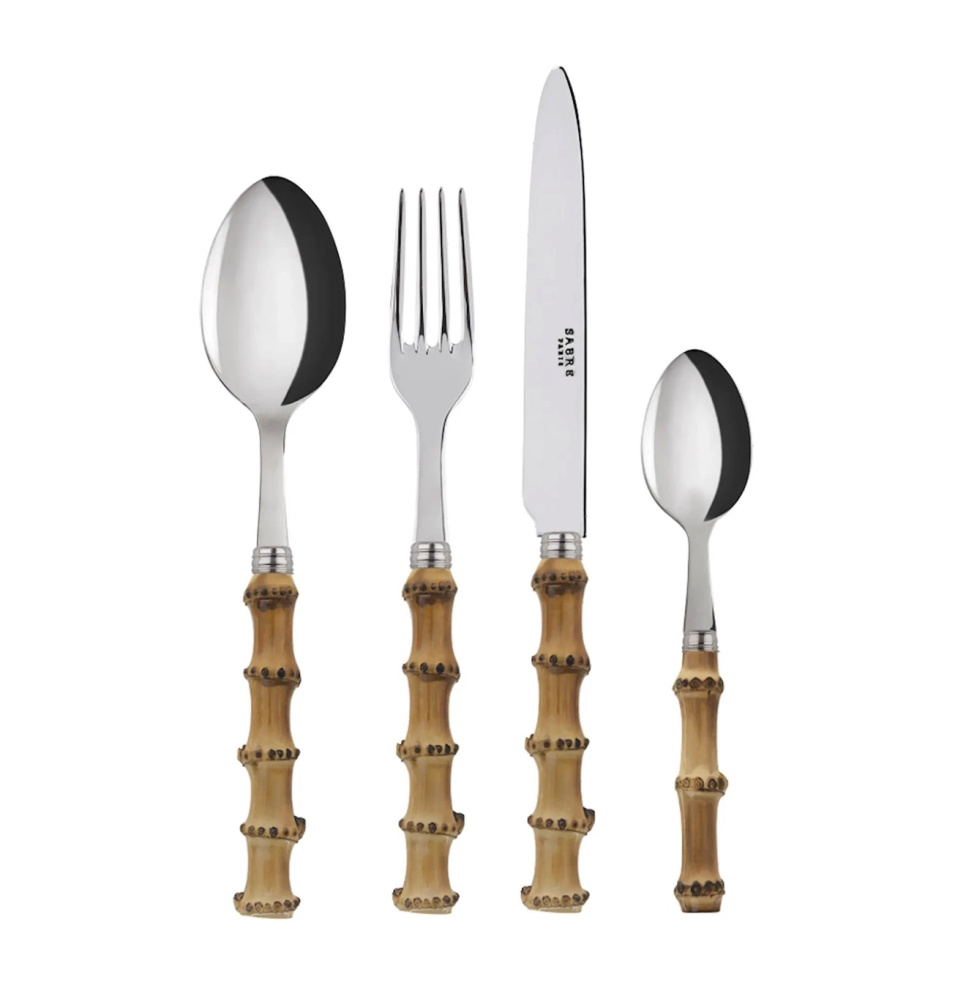 Set, 4 pcs, Panda Bambu - Sabre Paris in de groep Tafelschikking / Bestek / Bestek bij The Kitchen Lab (2195-31384)