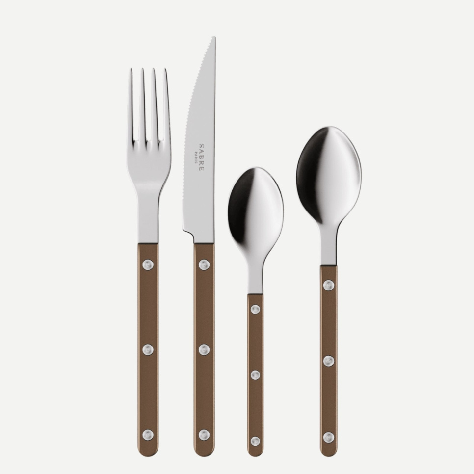 Bestekset, 24 stuks,-Bistrot Pearly, Brown - Sabre Paris in de groep Tafelschikking / Bestek / Bestek bij The Kitchen Lab (2195-32316)
