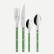Bestekset, 24 stuks,-Bistrot Pearly, Garden green - Sabre Paris