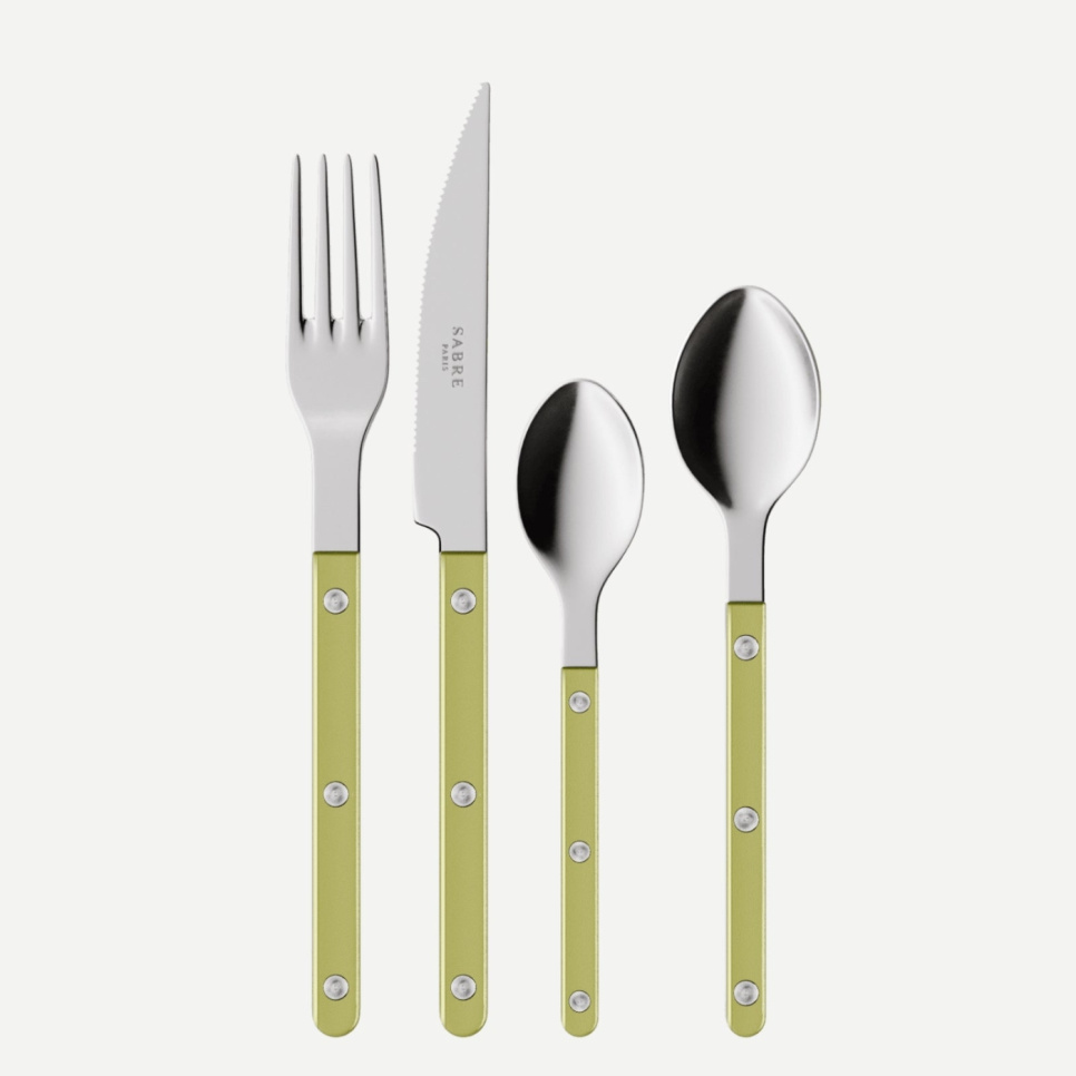 Bestekset, 24 stuks,-Bistrot Pearly, Moss - Sabre Paris in de groep Tafelschikking / Bestek / Bestek bij The Kitchen Lab (2195-32325)