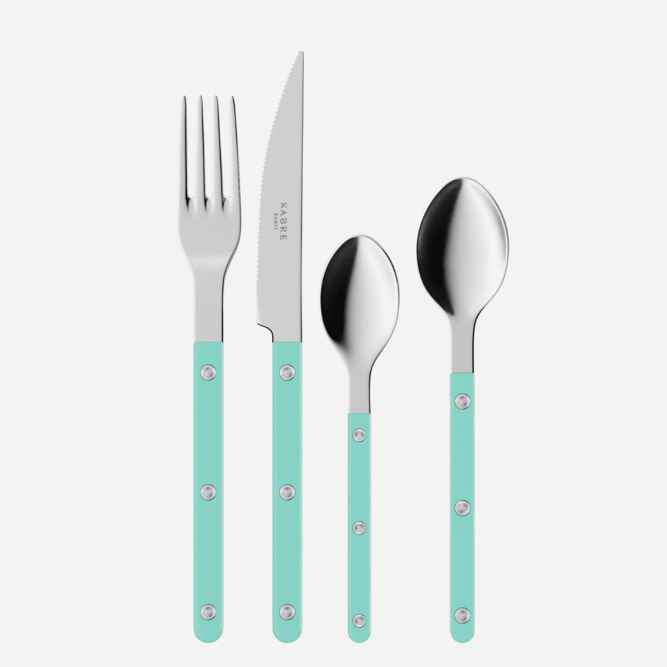 Bestekset, 24 stuks,-Bistrot, Turquoise - Sabre Paris in de groep Tafelschikking / Bestek / Bestek bij The Kitchen Lab (2195-32348)