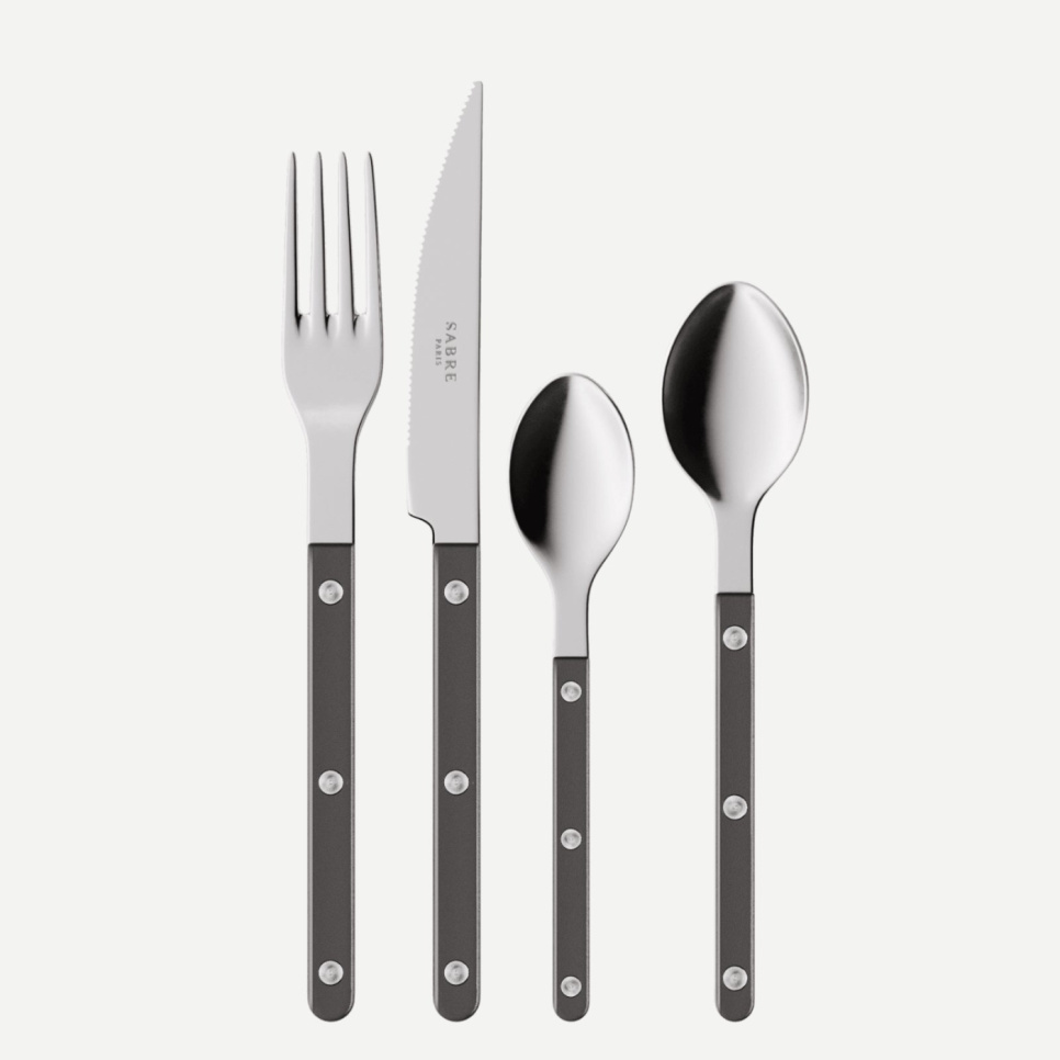 Bestekset, 4 stuks,-Bistrot Pearly, Dark grey - Sabre Paris in de groep Tafelschikking / Bestek / Bestek bij The Kitchen Lab (2195-32354)