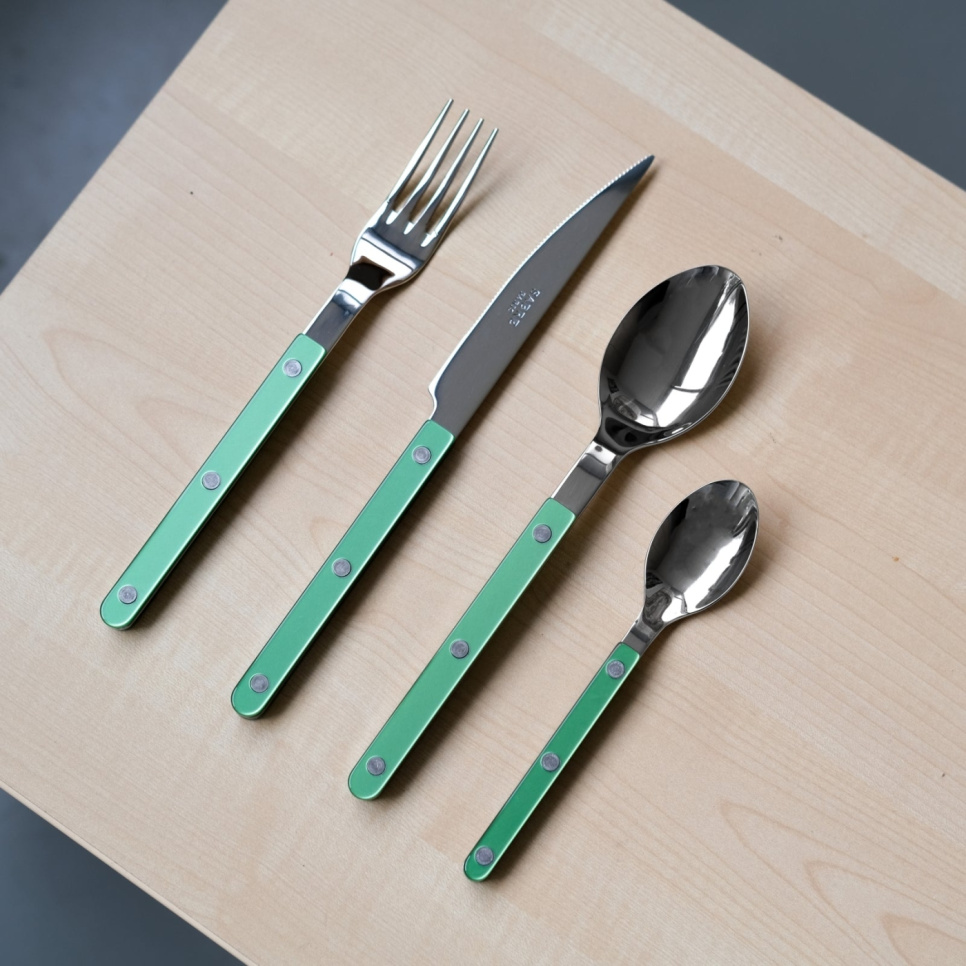 Bestekset, 4 stuks,-Bistrot Pearly, Garden green - Sabre Paris