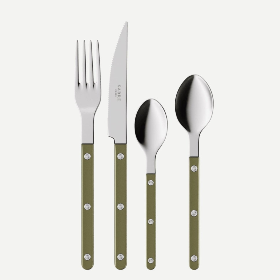 Bestekset, 4 stuks,-Bistrot Pearly, Olive - Sabre Paris in de groep Tafelschikking / Bestek / Bestek bij The Kitchen Lab (2195-32361)