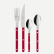 Bestekset, 4 stuks,-Bistrot Pearly, Red - Sabre Paris