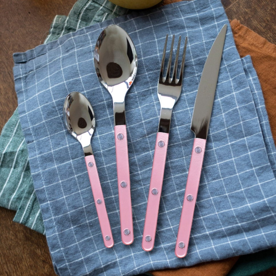 Bestekset, 4 stuks,-Bistrot Pearly, Soft pink - Sabre Paris