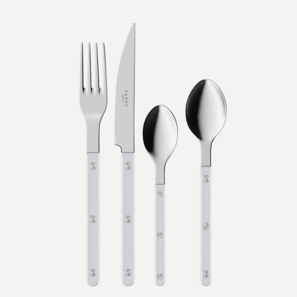 Bestekset, 4 stuks,-Bistrot Pearly, White - Sabre Paris in de groep Tafelschikking / Bestek / Bestek bij The Kitchen Lab (2195-32370)