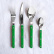 Bestekset, 4 stuks,-Bistrot, Garden green - Sabre Paris