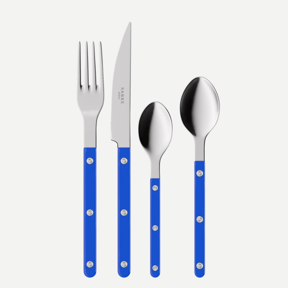 Bestekset, 4 stuks,-Bistrot, Lapis blue - Sabre Paris in de groep Tafelschikking / Bestek / Bestek bij The Kitchen Lab (2195-32378)
