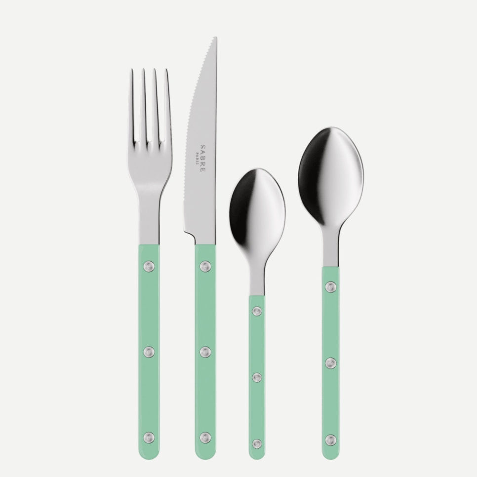 Bestekset, 4 stuks,-Bistrot, Pastel green - Sabre Paris in de groep Tafelschikking / Bestek / Bestek bij The Kitchen Lab (2195-32380)