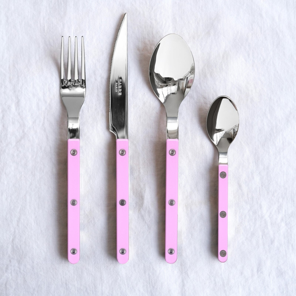 Bestekset, 4 stuks,-Bistrot, Pink - Sabre Paris