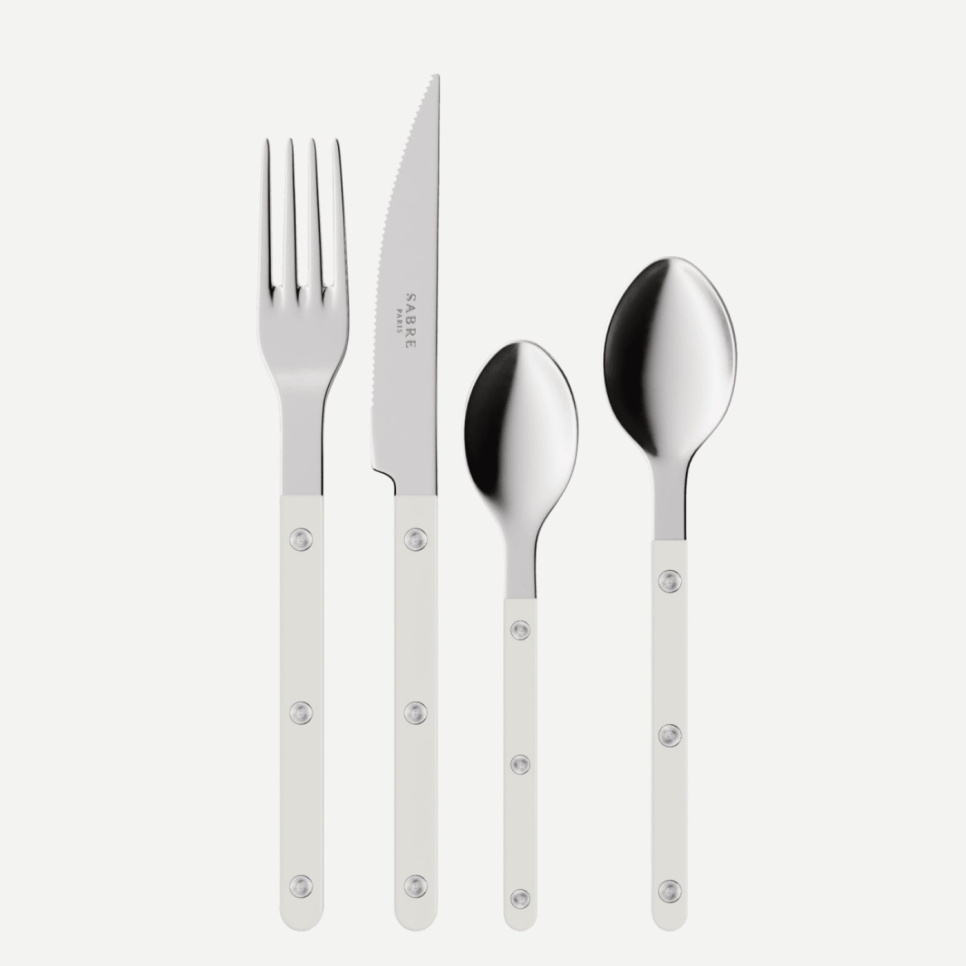 Bestekset, 4 stuks,-Bistrot, White - Sabre Paris in de groep Tafelschikking / Bestek / Bestek bij The Kitchen Lab (2195-32384)