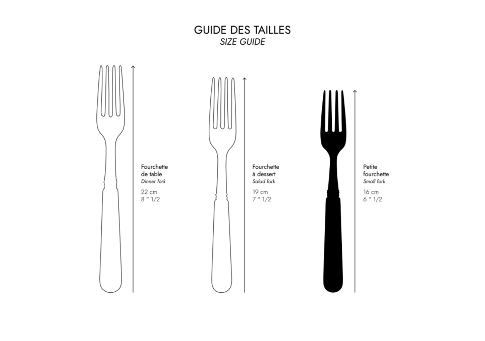 Gebaksvork, Bistrot Teak - Sabre Paris