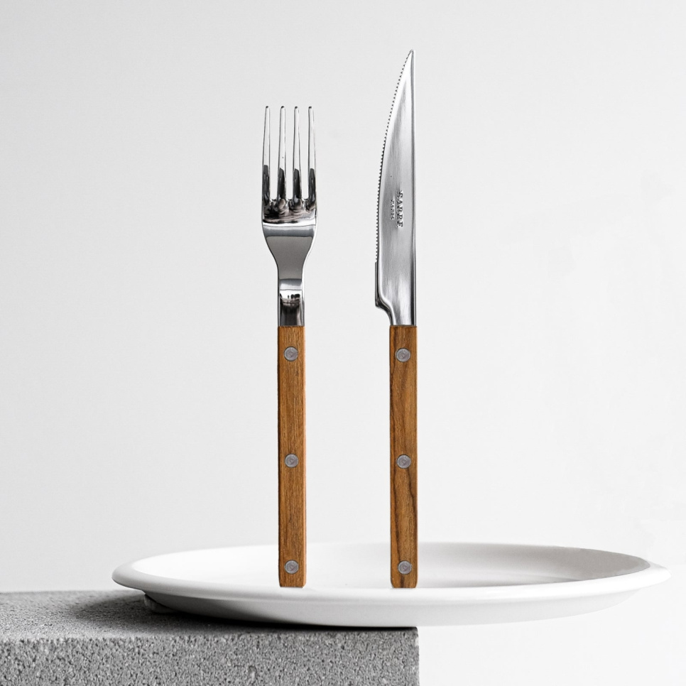 Bestekset, 24-delig, Bistrot Teak - Sabre Paris