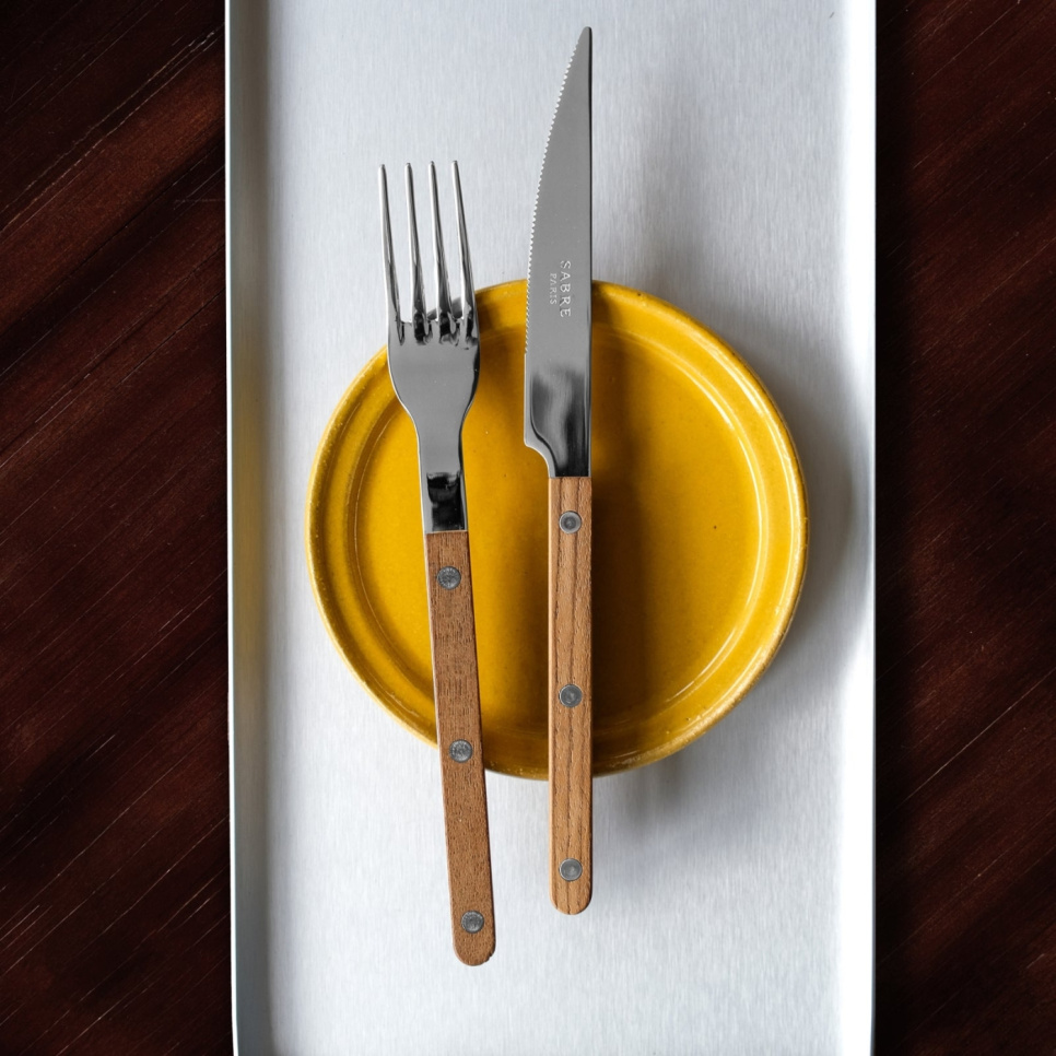 Bestekset, 4-delig, Bistrot Teak - Sabre Paris