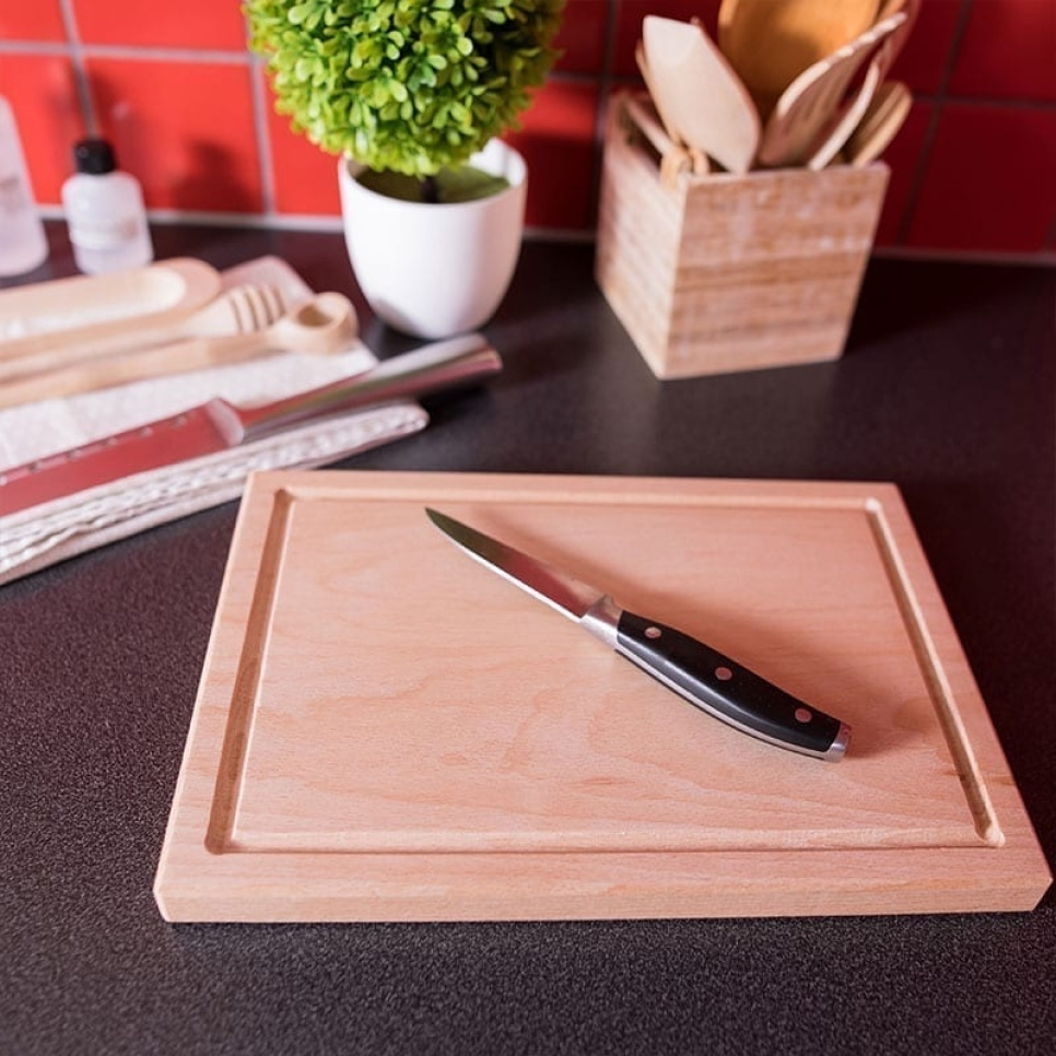 Trancheerplank in geoliede beuk, 30x21 cm - AT-Line
