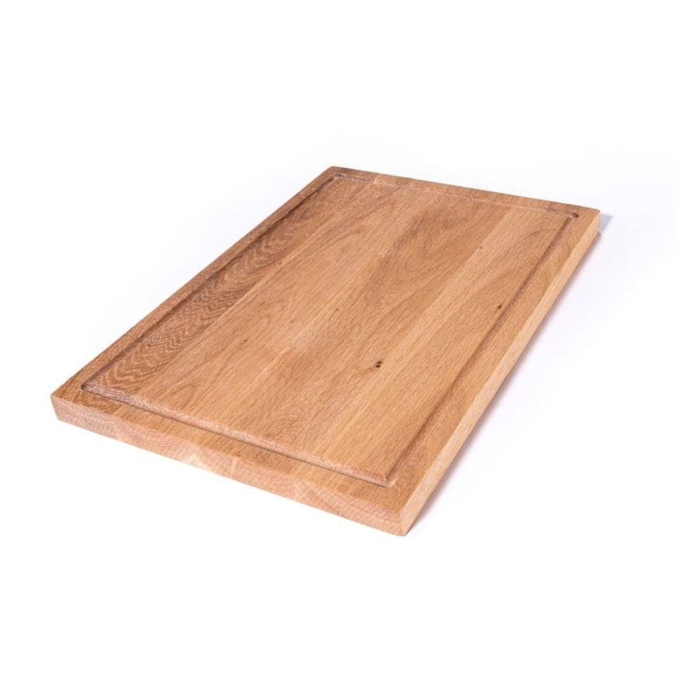Bord met goot, geolied eiken, 35x25x2,2 cm - AT-Line in de groep Koken / Keukengerei / Snijplanken bij The Kitchen Lab (2212-30482)