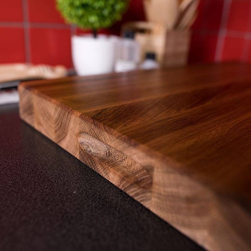 Eiken plank met handgreep, geolied, 70x40x4 cm - AT-Line Eiken plank met handgreep, geolied, 70x40x4 cm - AT-Line