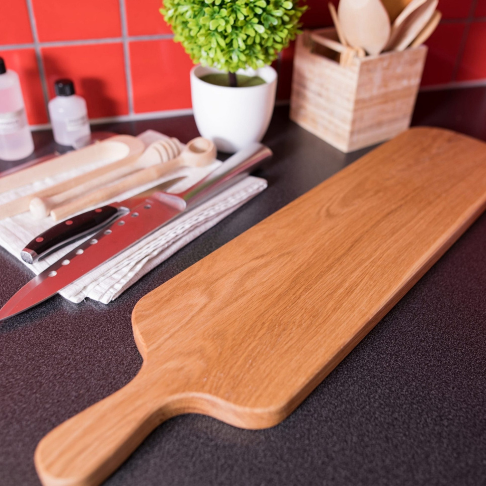 Serveerbord in geoliede eik - AT-Line