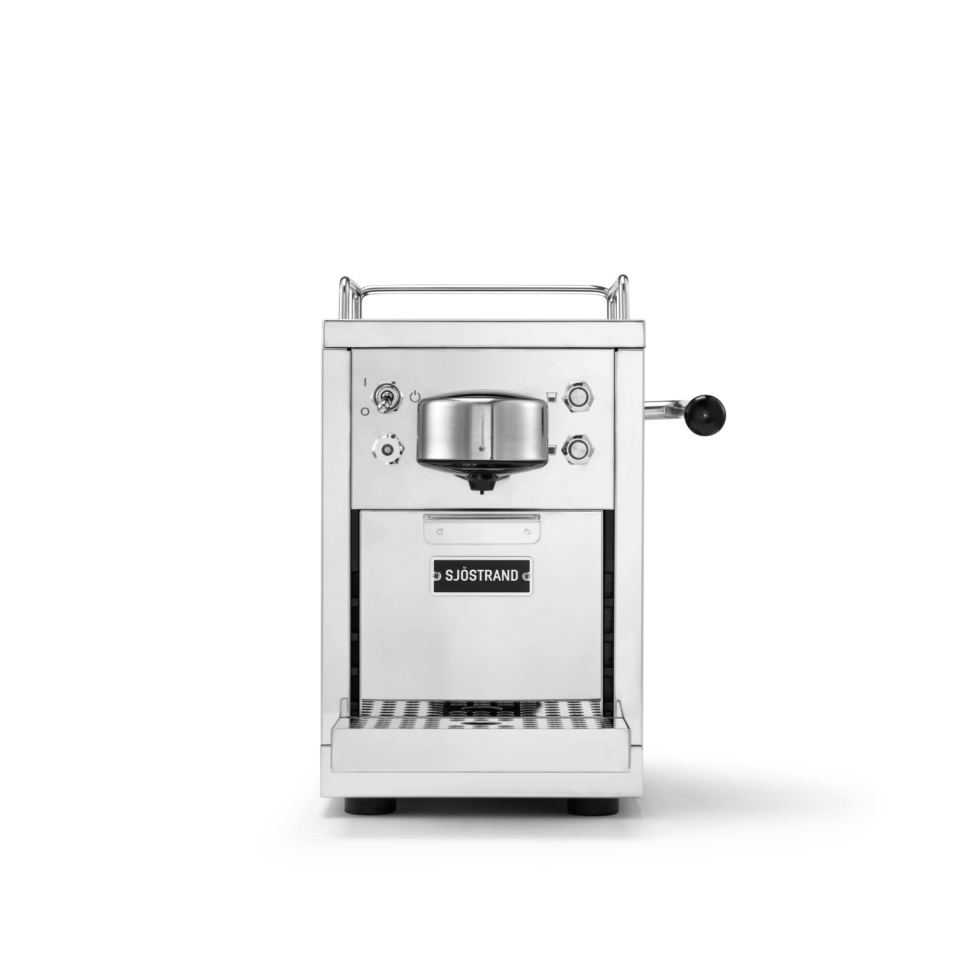 Capsule-machine, de originele espresso-capsule-machine, roestvrij staal - Sjöstrand