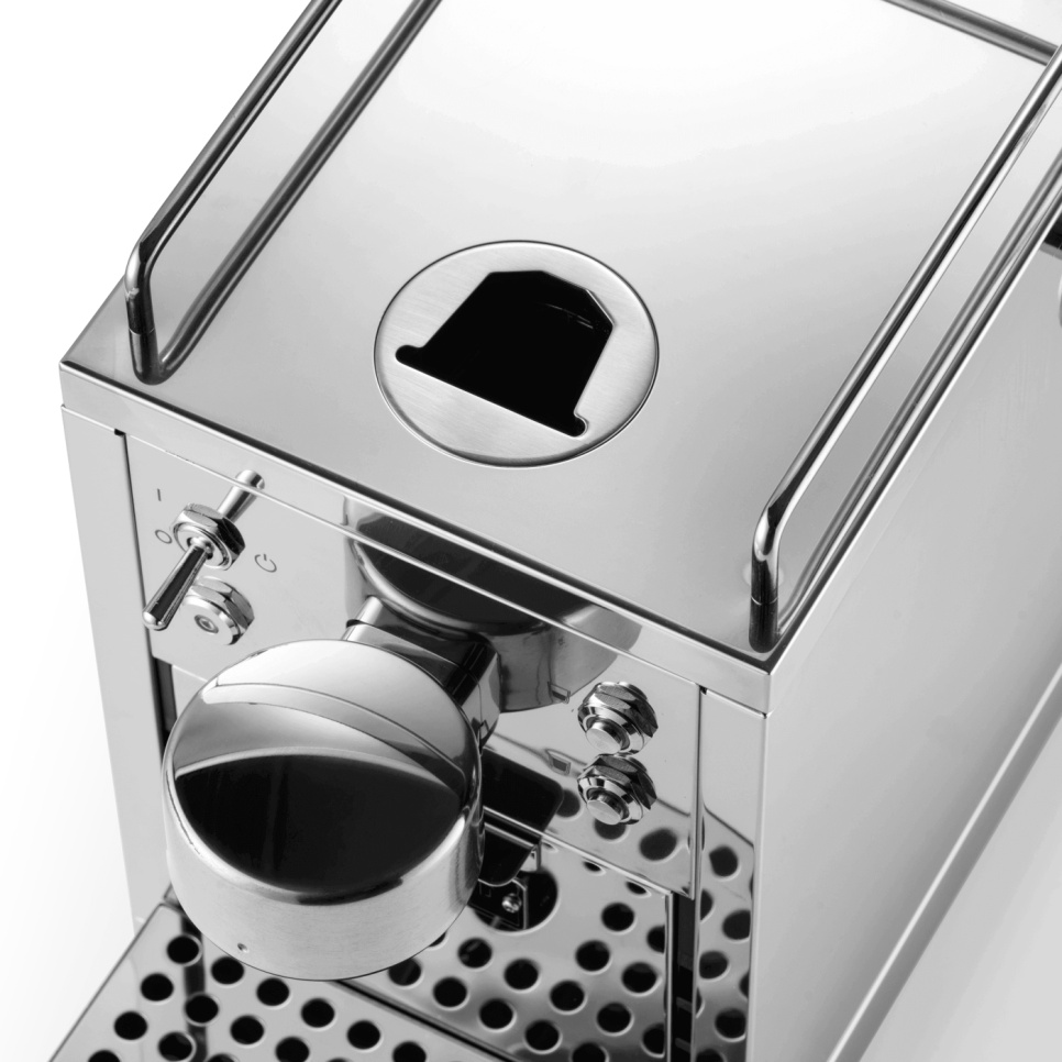 Capsule-machine, de originele espresso-capsule-machine, roestvrij staal - Sjöstrand