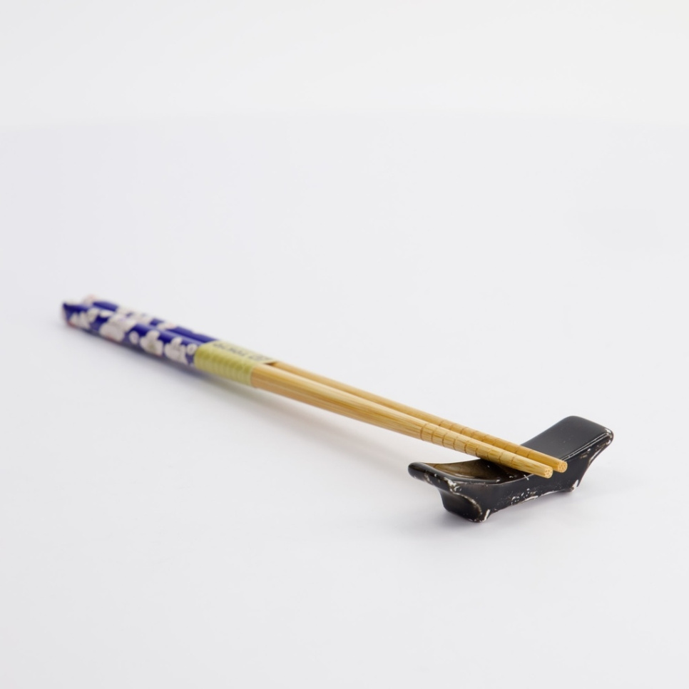 Steun voor eetstokjes - Zwart