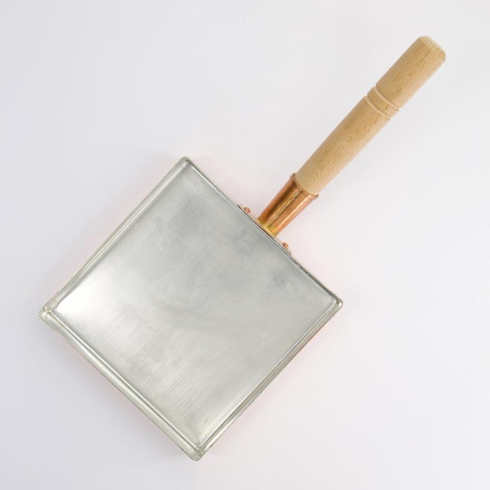 Japanse omeletpan van koper, 18 x 18 cm