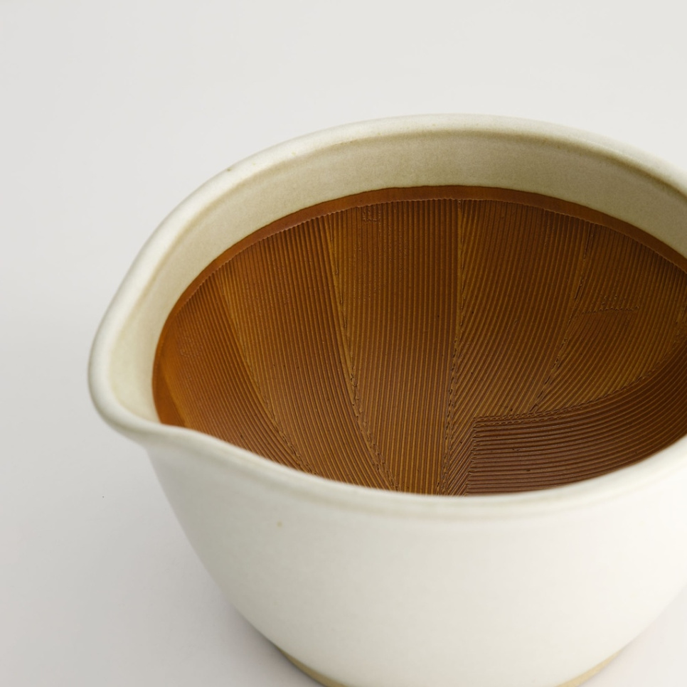 Japanse vijzel, Suribachi, Wit 12 cm