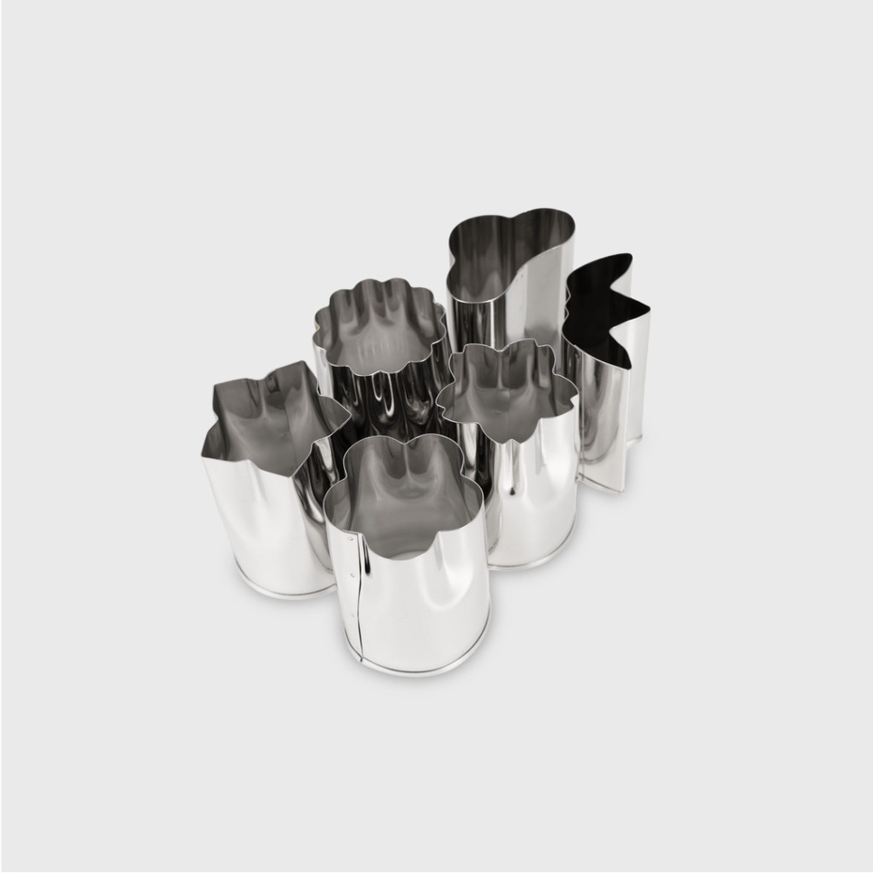 Japanse groentestempelvormen, 6-pack, groot - Queen Rose in de groep Koken / Keukengerei / Aziatische keuken bij The Kitchen Lab (2252-35235)
