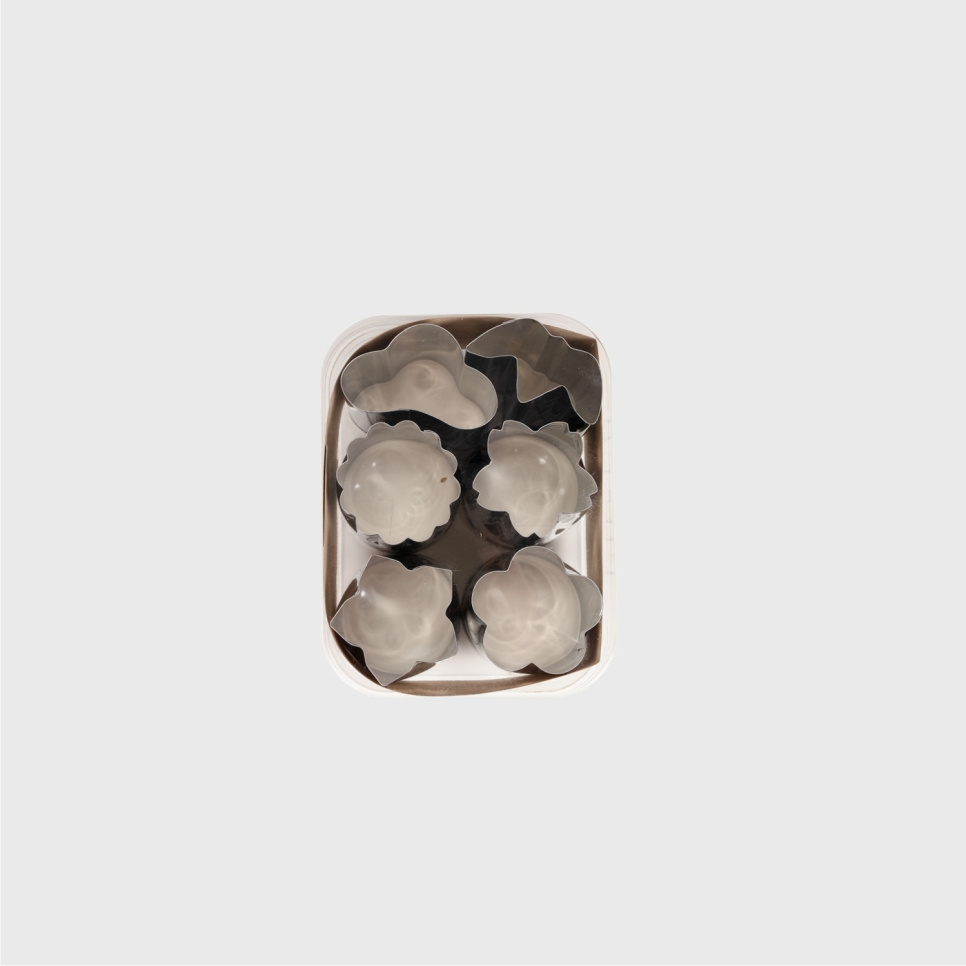 Japanse groentestempelvormen, 6-pack, klein - Queen Rose