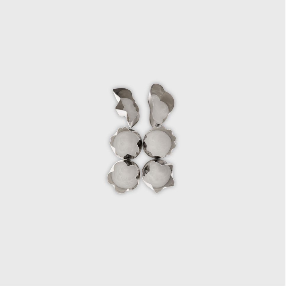 Japanse groentestempelvormen, 6-pack, klein - Queen Rose
