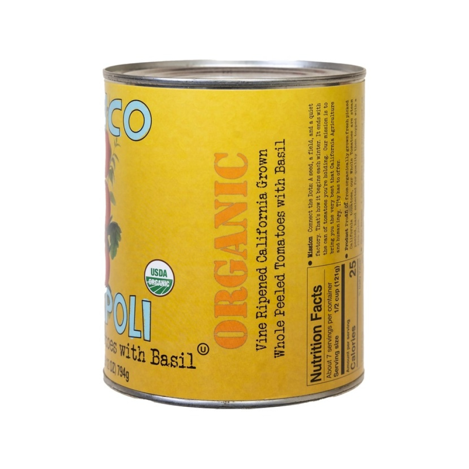 Whole peeled tomatoes, 794 g - Bianco DiNapoli