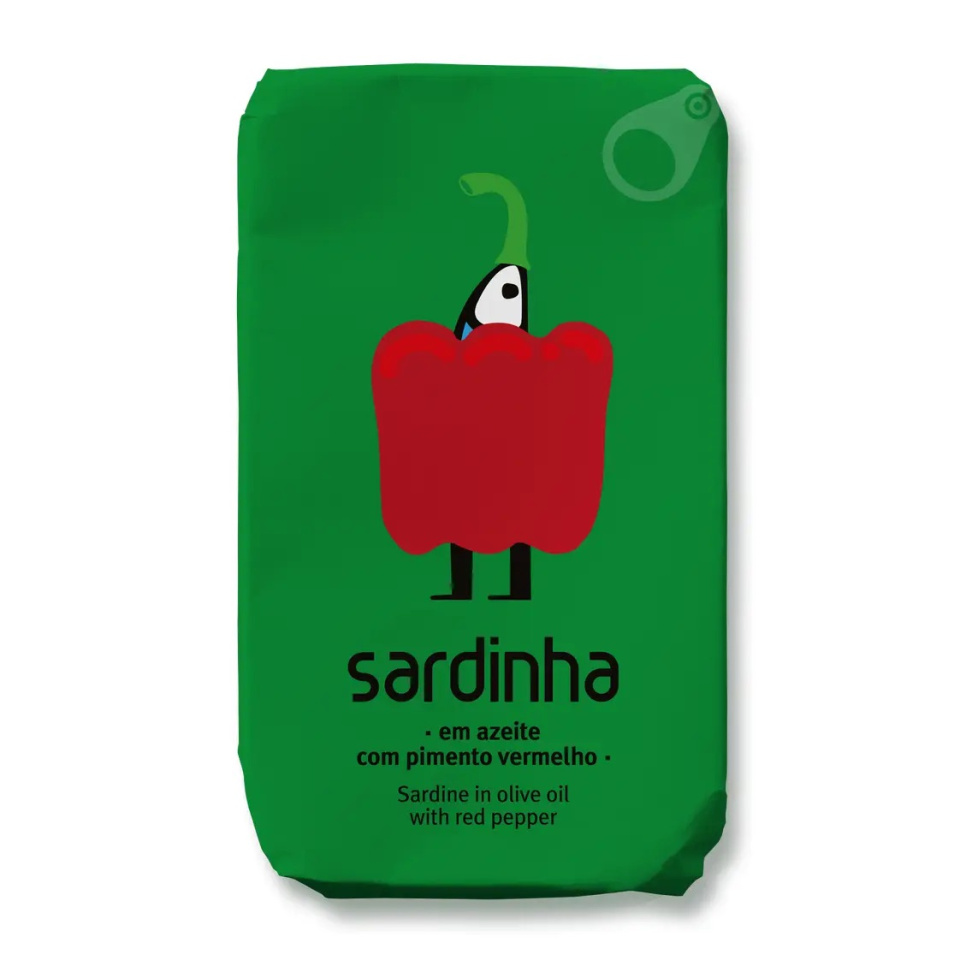 Sardines in Biologische Olijfolie, Biologische Paprika, 120 g - Sardinha in de groep Koken / Koloniaal bij The Kitchen Lab (2253-35975)