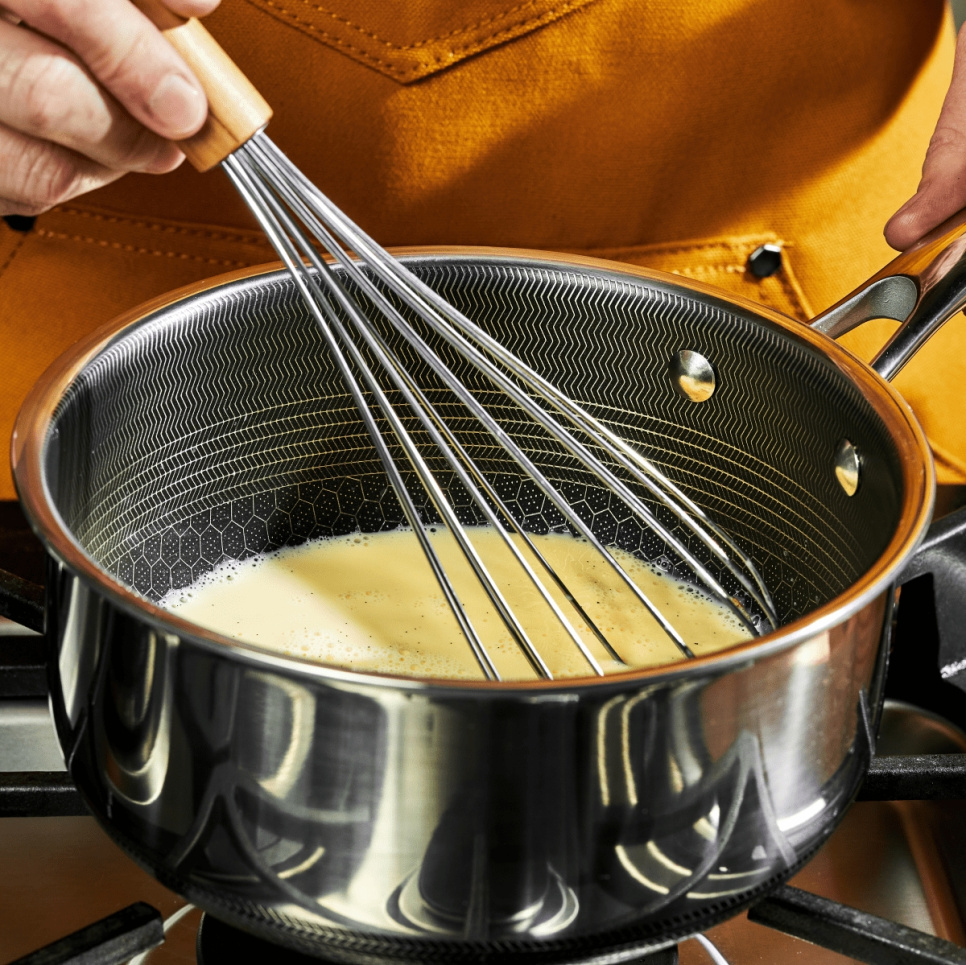 Steelpan met glazen deksel, anti-aanbak, 1 L - Hexclad