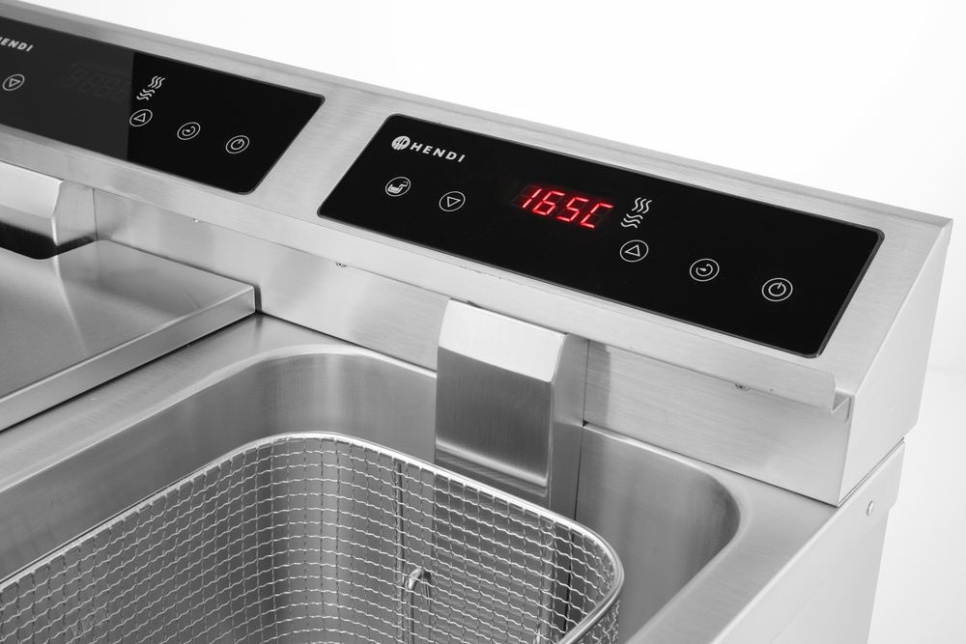 Inductiefrituur 2 x 8 L, Profi Line - Hendi