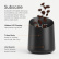 Subminimal SubScale espressoweegschaal, zwart